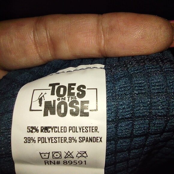 Toes on the Nose Men's Blue Hoodie - Picture 8 of 8